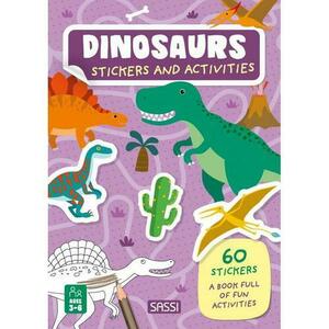 Carte de activitati cu abtibilduri - Dinozauri imagine