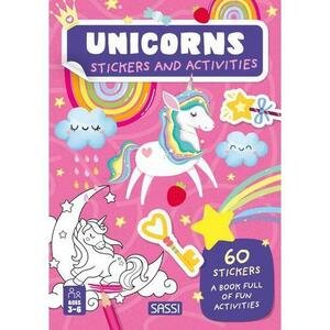 Carte de activitati cu abtibilduri - Unicorni magici imagine