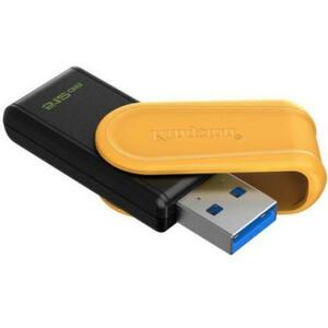 Stick USB Kingston DataTraveler Exodia S, 512GB, USB 3.2 Gen 1 (Negru/Galben) imagine