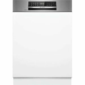 Masina de spalat vase semi-incorporabila Bosch SMI6ZCS16E, 14 seturi, 8 programe, Silence Pro, Perfect Dry, Sistem Rackmatic, TimeLight, EmotionLight, Tab-count, EcoSilence Drive, Home Connect, 60 cm, Clasa B (Alb) imagine