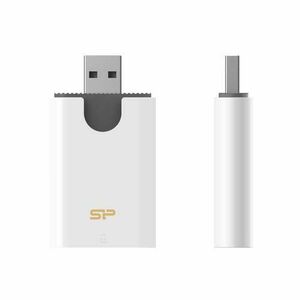 Cititor de carduri Silicon Power Combo, microSD si SD/MMC (Alb) imagine