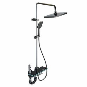 Set de dus smart, iHunt MZ140BL, Display LED, afișaj digital, 4 moduri de curgere, ajustabil imagine