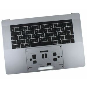 Tastatura Apple MacBook Pro 15 A1990 Mid 2019 Neagra cu Palmrest Gri Refurbished imagine