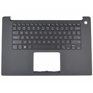 Tastatura Dell 03VNJK Neagra cu Palmrest Gri iluminata backlit imagine