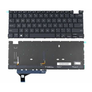 Tastatura Neagra Asus 2C14D10000089 iluminata varianta cu 4 suruburi layout US fara rama enter mic imagine