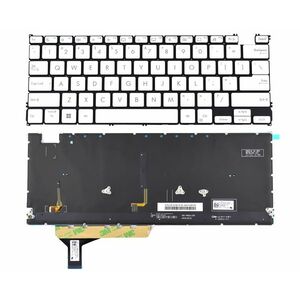 Tastatura Alba Asus 0KNB0-2920US00 iluminata varianta cu 5 suruburi layout US fara rama enter mic imagine