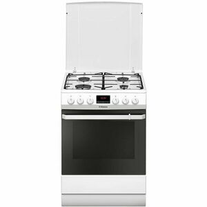 Aragaz Hansa FCMW68299, 4 arzatoare gaz, Cuptor electric, Aprindere electrica, Grill, 60 cm, Alb imagine