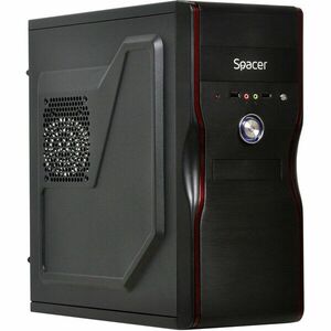 Carcasa Middle-Tower ATX, sursa SPS-ATX-450, Mercury, Black imagine