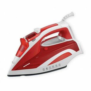 Fier de calcat Heinner HSI-2400RD, 2000-2400W, rezervor apa 380ml, talpa cu invelis ceramic, functie anti-calcar, auto-curatare, anti-picuriare, Ros imagine