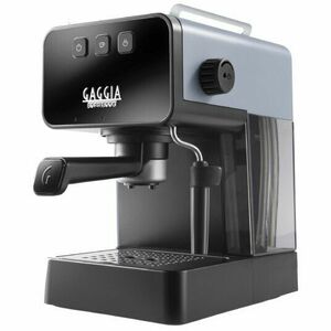 Espressor manual Gaggia Deluxe Grey Black EG2111/64, 15 bar, capacitate rezervor apa 1.2 l, 230V, 1900 W, oprire automata, functie Memo, negru/gri imagine