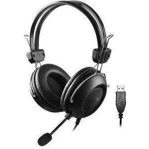 Casti A4Tech HU-35 Stereo USB Black imagine