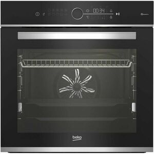 Cuptor incorporabil Beko BBIM13400XMPSEW, Electric, 72 l, Autocuratare pirolitica, Homewhiz WiFi, AEROperfect, SteamShine Cleaning, SoftClose door, Grill, 3D Cooking, RecycledNet, Clasa A+, Negru/Inox imagine