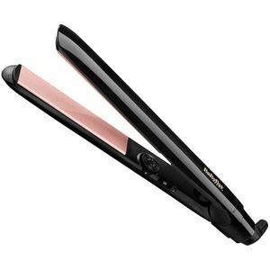 Placa de par BaByliss ST298E Smooth Control, placi XL 120x25 mm Quartz-Ceramice, 13 setari temperatura, 235 grade, sistemul de incalzire Advanced Ceramics, Negru-Roz imagine