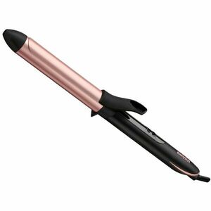 Ondulator BaByliss C451E, Bouncy Curls 25mm, 210 grade, Invelis Quartz-Ceramic, 6 trepte de temperatura, LED, Roz/Negru imagine