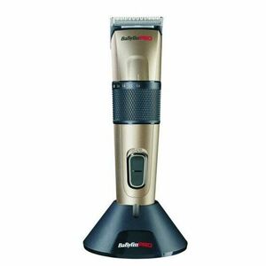 Masina de tuns BabylissPro Cut-Definer 862E, 5 reglari de tunsoare din rotita centrala, 8 piepteni de ghidaj, Lama fixa si lama mobila din otel inoxidabil, Bej imagine