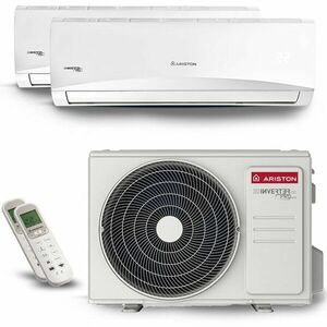 Aparat de aer conditionat multisplit Ariston 1 x 9000 BTU, 1 x 12000 BTU, Prios 55 Dual XD0 imagine