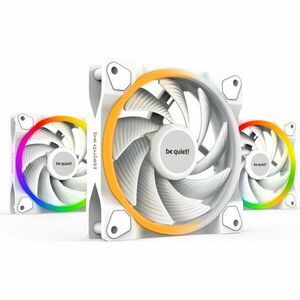 Ventilator / radiator be quiet! LIGHT WINGS White RGB 120mm PWM High-Speed Three Fan Pack imagine