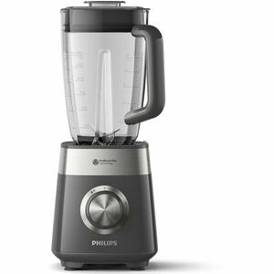 Blender Philips HR3020/20 Seria 5000, 1000 W, Lame noi ProBlend Plus, Vas cu straturi ProBlend Plus, 3 viteze plus Impuls, Lame detasabile, capacitate 2 litri, Gri inchis imagine