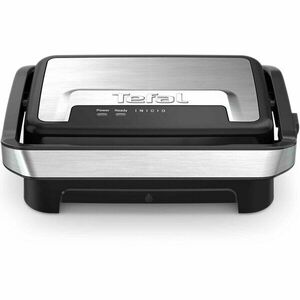 Gratar electric multifunctional Tefal Inicio Compact Grill GC270D10, 1000W, suprafata antiaderenta de gatit 23x14.5 cm, depozitare verticala, depozitare cablu, tavita suc detasabila, negru imagine