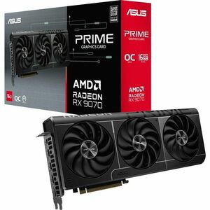 Placa video ASUS PRIME AMD RADEON™ RX 9070 OC, 16GB GDDR6, 256-bit imagine