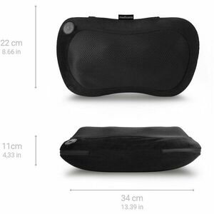 Perna de masaj Medisana MC 200 Shiatsu cu 4 capete de masaj rotative, functie de caldura, panou de control integrat, velcro pentru fixare de spatele scaunului imagine