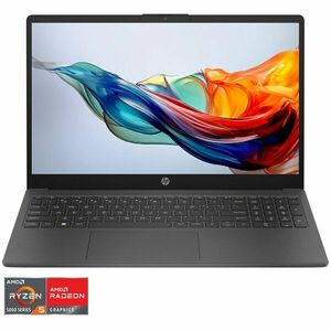 Laptop HP 15-fc0038nq cu procesor AMD Ryzen™ 7 5825U pana la 4.5GHz, 15.6'', Full HD, 16GB DDR4 RAM, 1TB SSD, AMD Radeon™ Graphics, Free DOS, Grey imagine