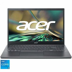 Laptop Acer Aspire 5 A515-57G-56D6 cu procesor Intel® Core™ i5-1235U pana la 4.4GHz, 15.6'' Full HD, IPS, 16GB DDR4 RAM, 512GB SSD, NVIDIA® Geforce® RTX 2050 4GB GDDR6, No OS, Steel Gray imagine
