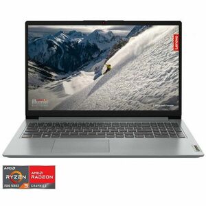 Laptop Lenovo IdeaPad 1 15AMN7 cu procesor AMD Ryzen™ 3 7320U pana la 4.1GHz, 15.6 Full HD, 8GB LPDDR5 RAM, 512GB SSD, AMD Radeon™ 610M Graphics, No OS, Cloud Grey imagine
