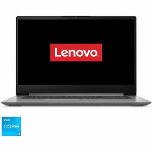 Laptop Lenovo IdeaPad 3 17IAU7 cu procesor Intel® Core™ i3-1215U pana la 4.4GHz, 17.3 HD+, 8GB DDR4 RAM, 512GB SSD, Intel® UHD Graphics, No OS, Arctic Grey imagine