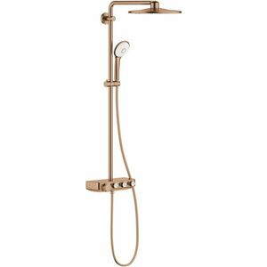 Sistem de dus Grohe Euphoria SmartControl 310 26507DL0, termostat, 310 mm, aparent, mat, cupru imagine
