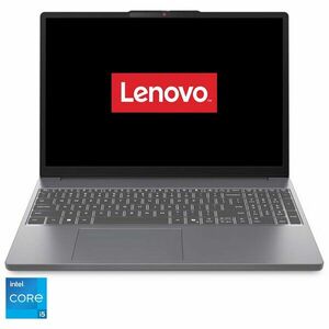 Laptop Lenovo IdeaPad Slim 3 15IRH10 cu procesor Intel® Core™ i5-13420H pana la 4.6GHz, 15.3 WUXGA, IPS, 24GB DDR5 RAM, 1TB SSD, Intel® UHD Graphics, No OS, Luna Grey imagine