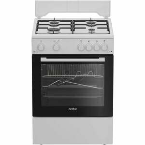 Aragaz Arctic ABGM6611DTTL, 4 arzatoare, Gaz, L 60 cm, Grill, Rotisor, alb imagine