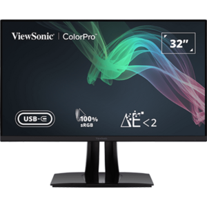 Monitor LED ViewSonic VP3256-4K 31.5 inch UHD IPS 5 ms 60 Hz USB-C HDR imagine