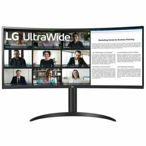 Monitor LED LG UltraWide 34WR55QK-B Curbat 34 inch UWQHD VA 5 ms 100 Hz USB-C HDR imagine