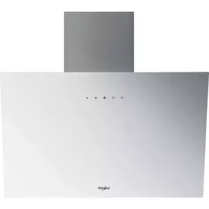 Hota decorativa Whirlpool WHVP62FLTW, Capacitate absorbtie 650 m3/h, Iluminare LED, 1 motor, Clasa A, Touch control, 60 cm, Alb imagine