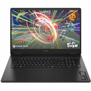 Laptop HP OMEN Gaming Laptop 17-db0008nq cu procesor AMD Ryzen™ 5 8645HS pana la 5.0GHz, 17.3, Full HD, IPS, 144Hz, 16GB DDR5 RAM, 512GB SSD, NVIDIA® GeForce RTX™ 4050 6GB GDDR6 , No OS, Black shadow imagine