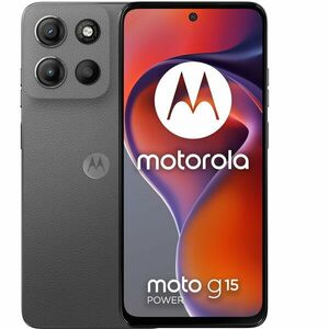 Telefon mobil Motorola moto g15 power, Dual SIM, 256GB, 8GB RAM, 6000 mAh, Gravity Grey imagine