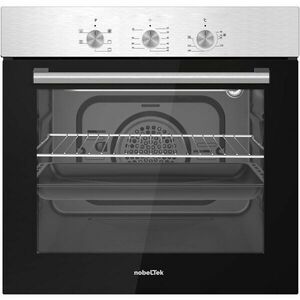 Cuptor incorporabil Nobeltek NBIO-614IX-1, Electric, 56 l, 5 functii, Timer mecanic, Ventilator de racire, Inox imagine