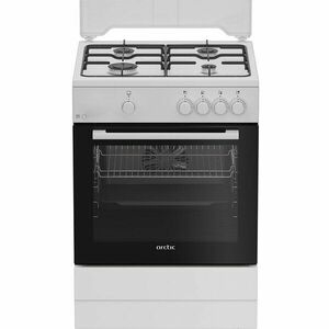 Aragaz Arctic ABGM6600L, 4 arzatoare, Gaz, L 60 cm, alb imagine