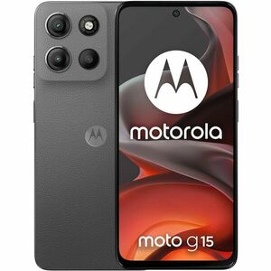 Telefon mobil Motorola moto g15, Dual SIM, 128GB, 4GB RAM, 5200 mAh, Gravity Grey imagine