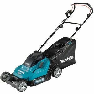 Masina de tuns gazon/iarba pe acumulator Makita DLM432Z, latime taiere 43 cm, inaltime taiere 20-75 mm, cos colector 50 L, functie taiere/colectare/mulcire, fara incarcator si acumulator in setul de livrare imagine