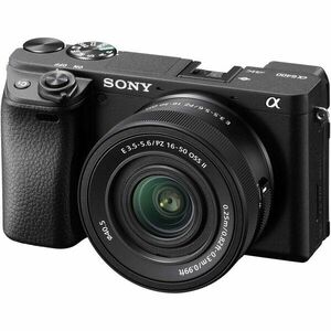 Aparat foto Mirrorless Sony Alpha A6400A, 24.2 MP, APS-C, E-mount, 4K HDR, 4D Focus, Time-lapse, ISO 100-32000, Negru + Obiectiv SELP16502 16-50mm imagine