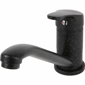 Baterie bucatarie SanDonna F 1066, cu aerator, cartus ceramic, Alama, Negru imagine