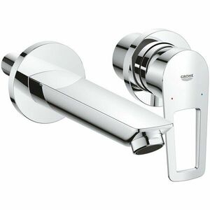 Baterie de lavoar Grohe Bauloop 20289001, 1/2'', montare pe perete, monocomanda, pipa 170 mm, cartus ceramic, crom imagine