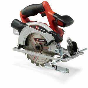 Fierastrau circular de mana pe acumulator Einhell TE-CS 18/165-1 Li - Solo, 18 V, tehnologia PXC, 4200 RPM, 165 mm x 20 mm lama taiere, 54 mm adancime maxima taiere, fara acumulator/incarcator imagine