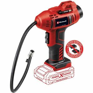 Compresor portabil pe acumulator Einhell PXC CE-CC 18 Li-Solo, presiune max. 11 bar, manometru digital, furtun 0.6 m, oprire automata, fara acumulator si incarcator in setul de livrare imagine