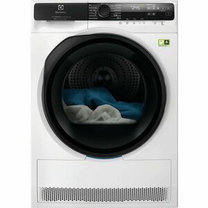 Uscator de rufe Electrolux Ecoline EW9D587KCE, Pompa de caldura, 8 kg, Clasa A+++, Motor Inverter, Wi-Fi, Display LED, 3DSense, SmartSelect, Alb imagine