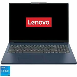 Laptop Lenovo IdeaPad Slim 3 16IRH10 cu procesor Intel® Core™ i5-13420H pana la 4.6GHz, 16 WUXGA, IPS, 24GB DDR5 RAM, 1TB SSD, Intel® UHD Graphics, No OS, Cosmic Blue imagine