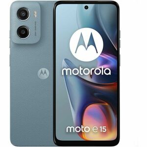 Telefon mobil Motorola E15, Dual SIM, 2GB RAM, 64GB, Misty Blue imagine
