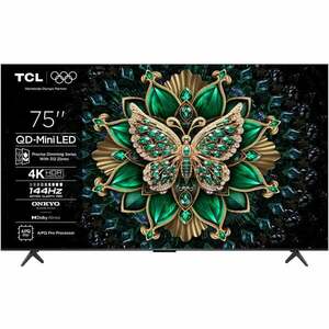 Televizor TCL MiniLed 75C6K, 189 cm, Smart Google TV, 4K Ultra HD, 100Hz, Clasa F (Model 2025) imagine